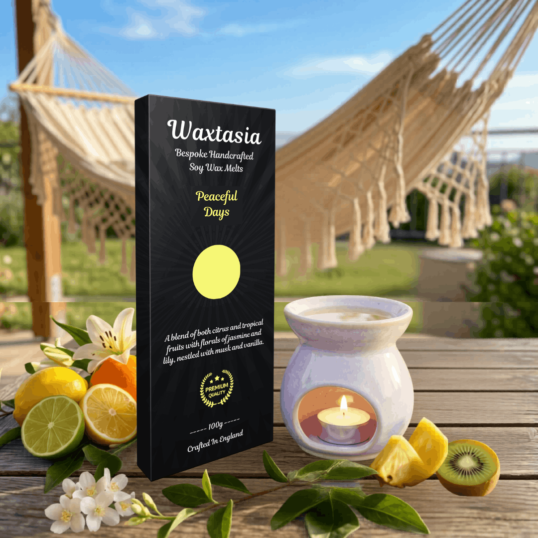 Peaceful Days jasmine, musk, and vanilla Scented Wax Melt Sweet jasmine and vanilla scented wax melts