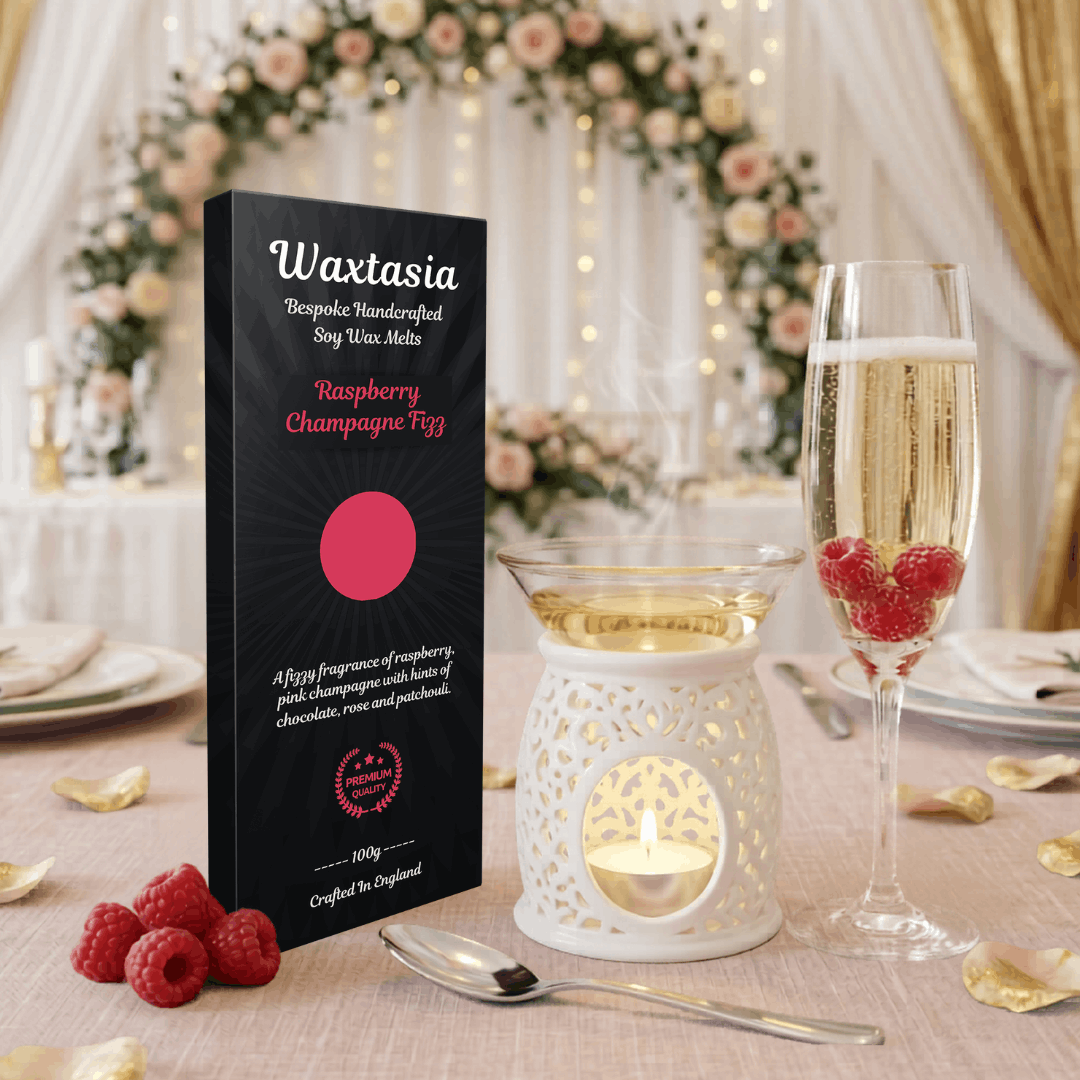 Raspberry champaigne fizz Raspberry Scented Wax Melt Sparkling raspberry and champagne soy wax melts